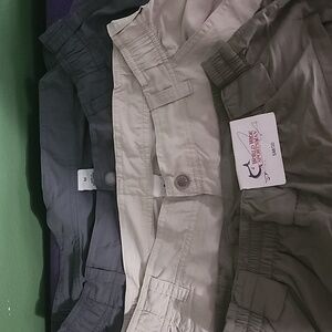 VEUC UPF50 World Wide Fisherman Unisex Convertible Sports Pants 2 Pairs Left